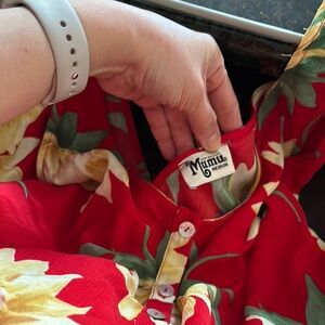 Show Me Your MuMu Red Floral Blouse (New With Tags)